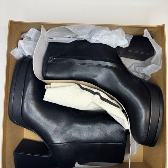 Ash Alyx Black Leather Ankle Boot For Women Casual Sz 41 w/ Dust Bag - Picture 9 of 12